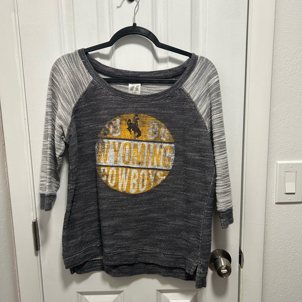 Wyoming Cowboys Gray and Yellow Shirt